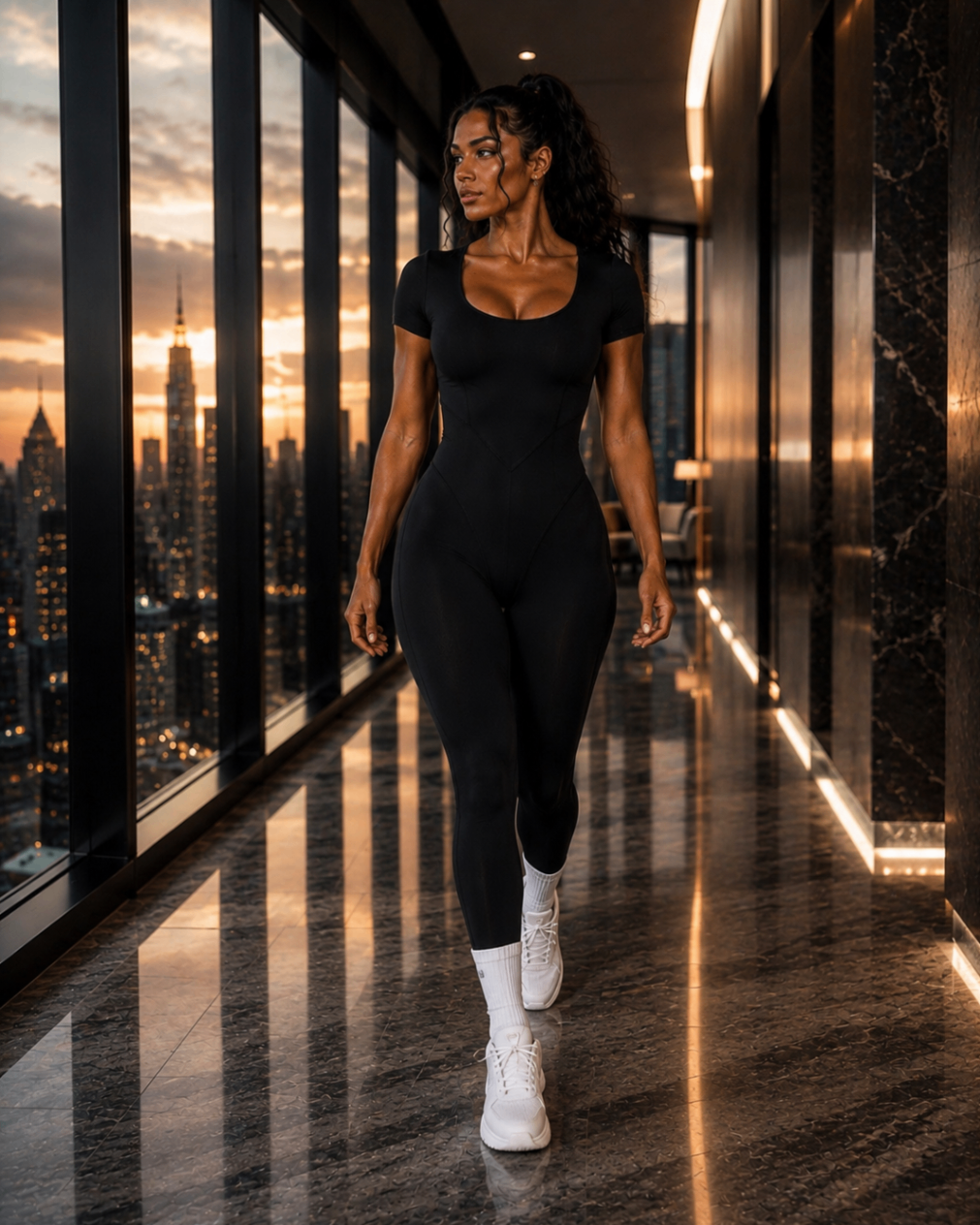KORE Elevated Layer Jacket campaign — premium activewear for women