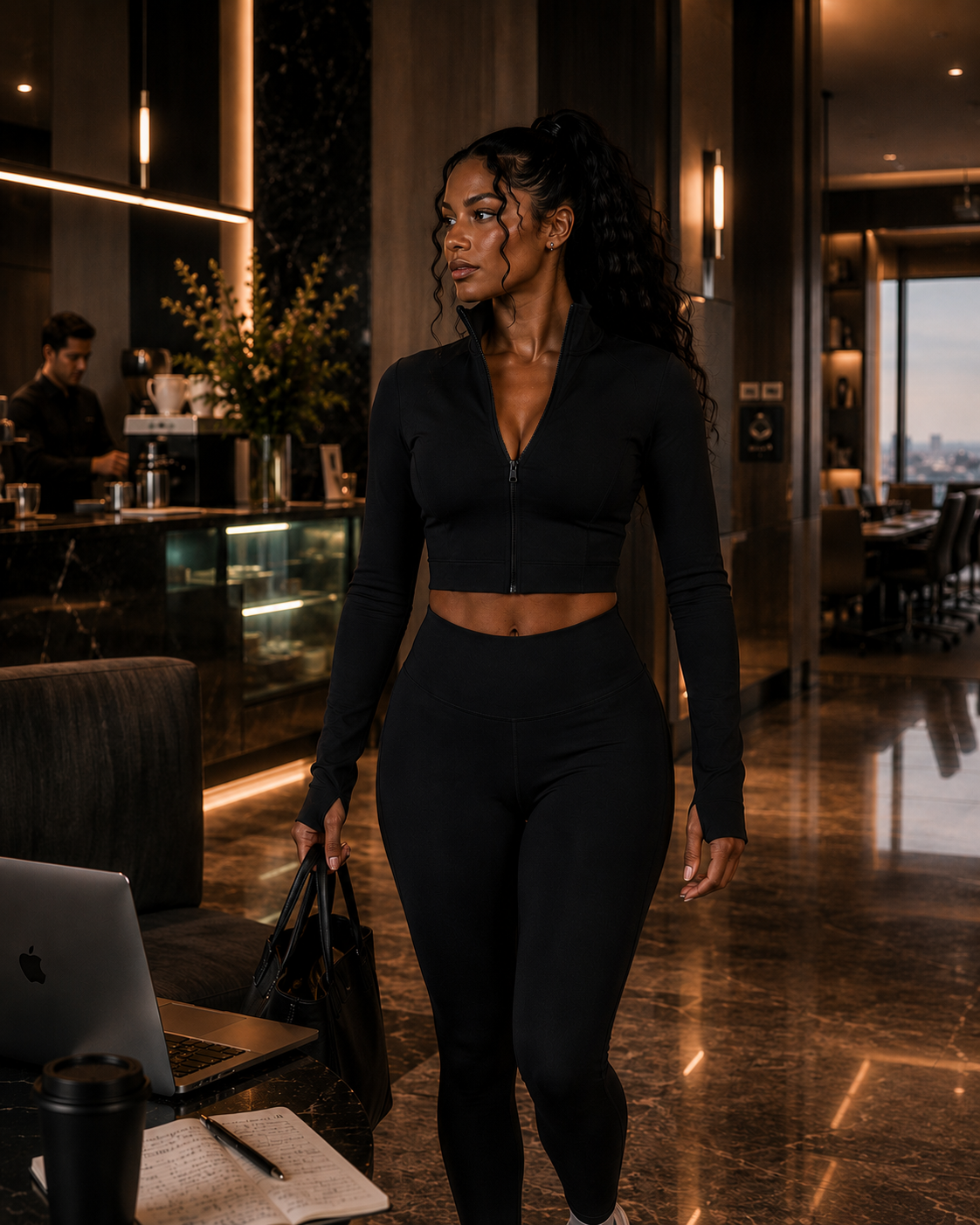KORE Elevated Layer Jacket — luxury activewear jacket for women